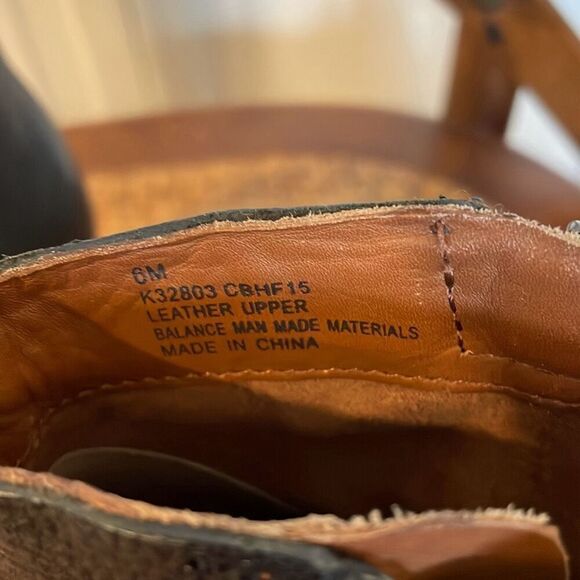 Korkease Morosita block heel full grain leather black booties size 6 - Picture 10 of 12